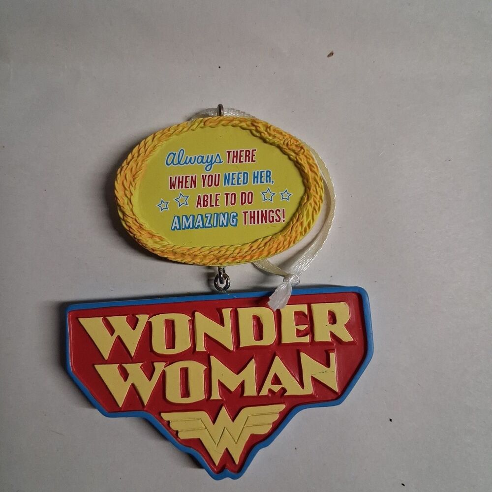 Hallmark 2015 Wonder Woman Christmas Ornament  Logo